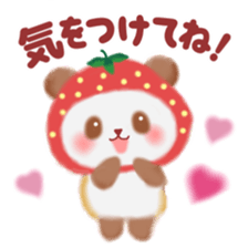 Strawberry panda sticker #10062320