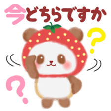 Strawberry panda sticker #10062321