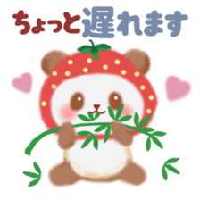 Strawberry panda sticker #10062322