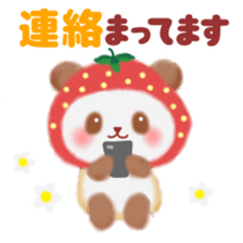 Strawberry panda sticker #10062325