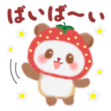 Strawberry panda sticker #10062326