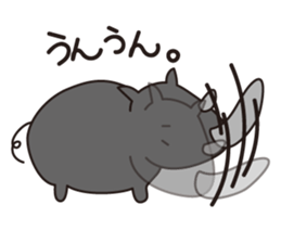 Scientific name, Botherhinoceros sticker #10062438