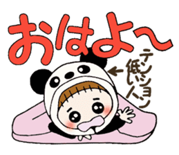 Hawaiian Girl ocyame costume Hen 3 sticker #10062849