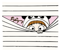 Hawaiian Girl ocyame costume Hen 3 sticker #10062851