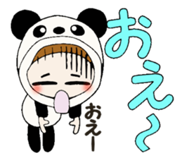 Hawaiian Girl ocyame costume Hen 3 sticker #10062853