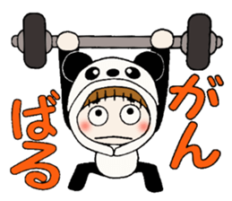 Hawaiian Girl ocyame costume Hen 3 sticker #10062858