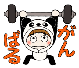 Hawaiian Girl ocyame costume Hen 3 sticker #10062858