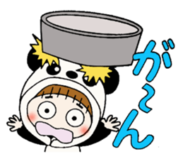 Hawaiian Girl ocyame costume Hen 3 sticker #10062870