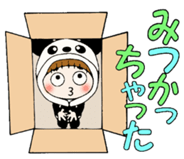 Hawaiian Girl ocyame costume Hen 3 sticker #10062875