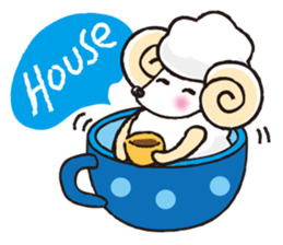 teacup sheep 2 sticker #10063016
