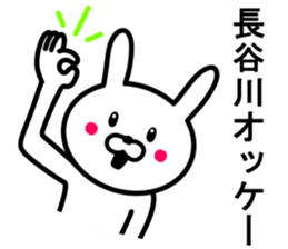 Rabbit to HASEGAWA sticker #10063172