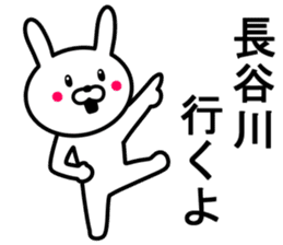 Rabbit to HASEGAWA sticker #10063189