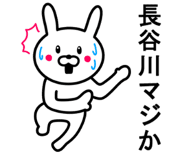 Rabbit to HASEGAWA sticker #10063190