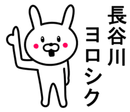 Rabbit to HASEGAWA sticker #10063192