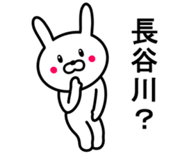 Rabbit to HASEGAWA sticker #10063197