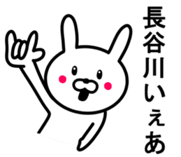 Rabbit to HASEGAWA sticker #10063198
