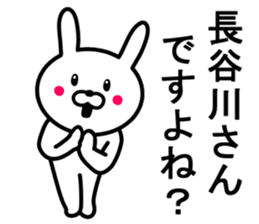 Rabbit to HASEGAWA sticker #10063206