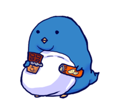 The penguins which fell out of the mind sticker #10063212