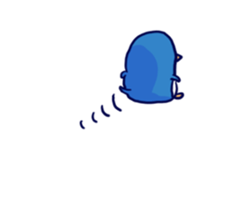 The penguins which fell out of the mind sticker #10063214