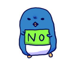 The penguins which fell out of the mind sticker #10063217