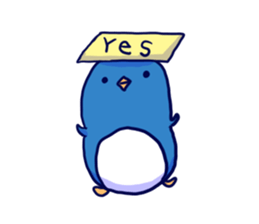 The penguins which fell out of the mind sticker #10063218