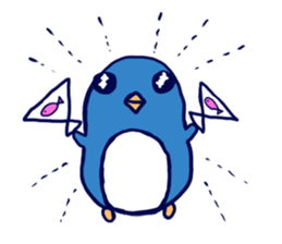 The penguins which fell out of the mind sticker #10063223