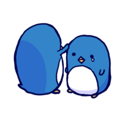 The penguins which fell out of the mind sticker #10063228