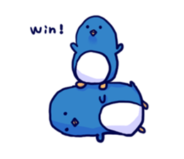 The penguins which fell out of the mind sticker #10063231