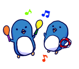 The penguins which fell out of the mind sticker #10063234