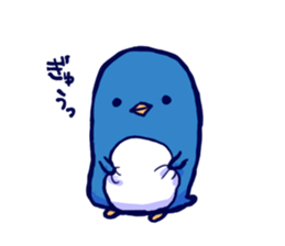 The penguins which fell out of the mind sticker #10063235