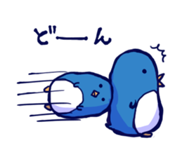 The penguins which fell out of the mind sticker #10063236