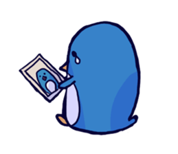 The penguins which fell out of the mind sticker #10063243