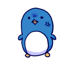 The penguins which fell out of the mind sticker #10063244