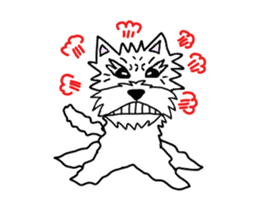 White terrier and happiness life sticker #10063267