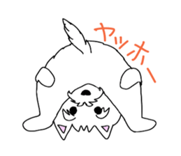 White terrier and happiness life sticker #10063282