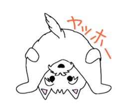 White terrier and happiness life sticker #10063282