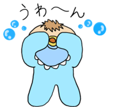 Japanese baby of a soft cheek sticker #10064734