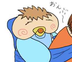 Japanese baby of a soft cheek sticker #10064748