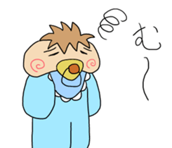 Japanese baby of a soft cheek sticker #10064752