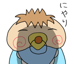 Japanese baby of a soft cheek sticker #10064757