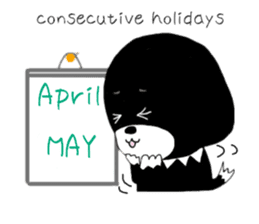 Kuro's daily life 13 English version sticker #10065152