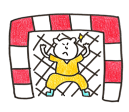 handball white bear sticker #10065348