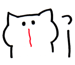 A I U E O cat sticker #10065505