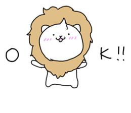 Mochi lion sticker #10065696