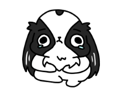 Japanese chin Mochio vol.1 sticker #10065812