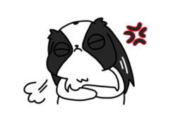 Japanese chin Mochio vol.1 sticker #10065813