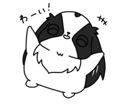 Japanese chin Mochio vol.1 sticker #10065814