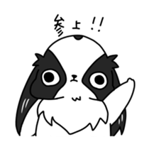 Japanese chin Mochio vol.1 sticker #10065829