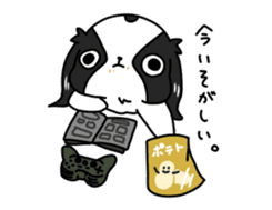 Japanese chin Mochio vol.1 sticker #10065842