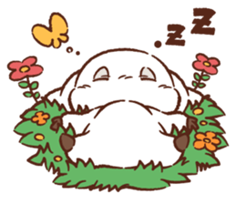 White goat "stamp" sticker #10066524